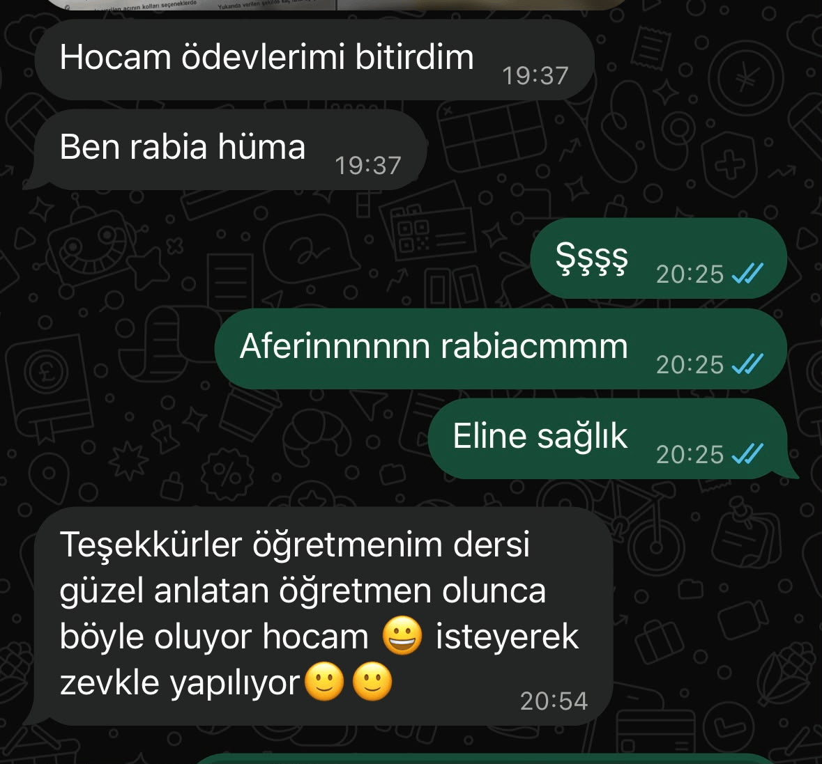 BİREYSEL DERSLERİMİZE VE GRUP DERSLERİMİZE GELEN VELİ YORUMLARI